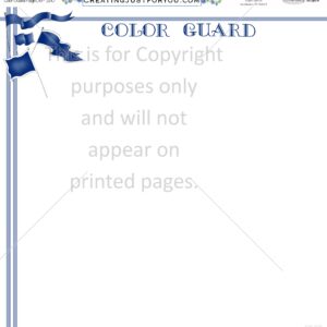 Color Guard Scrapbook Paper