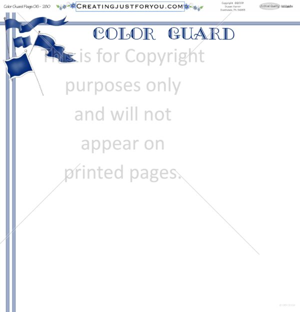 Color Guard Scrapbook Paper