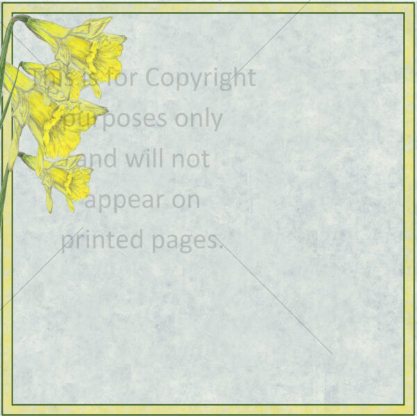 daffodil scrapbook paper