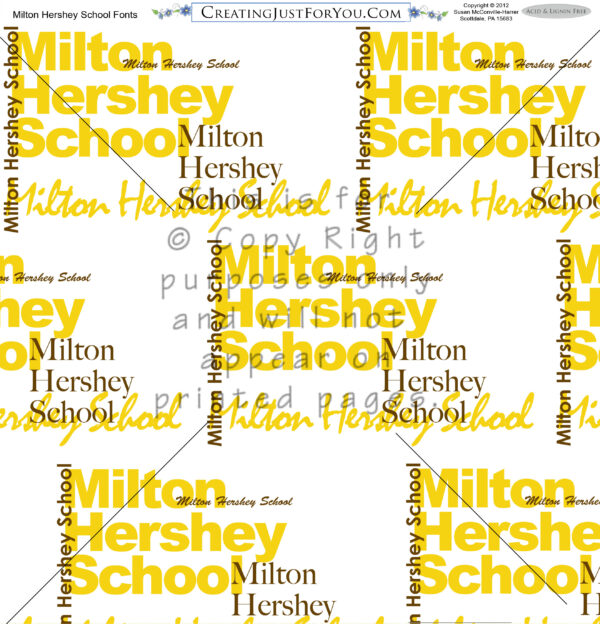 Milton Hershey School Scrapbook Paper