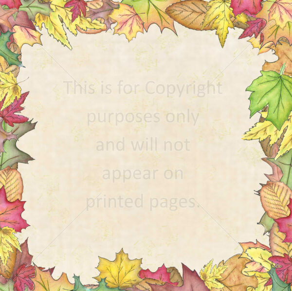 fall leaves scrapbook paper