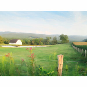 Digital Painting of Farm in Maryland, USA