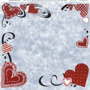 Valentines Day Scrapbook Paper