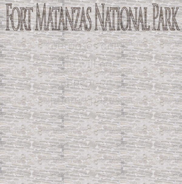 Fort Matanzas Scrapbook Paper