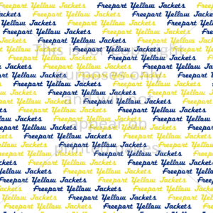 Freeport Yellow Jackets Scrapbook Paper