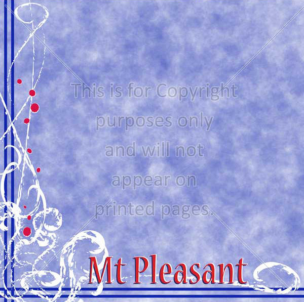 Mt Pleasant Scrapbook Paper