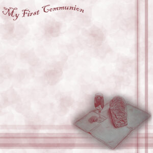Communion Scrapbook Paper