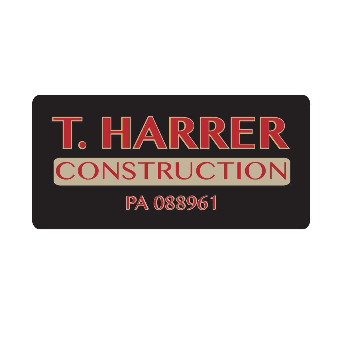 Logo and Branding for T. Harrer Construction
