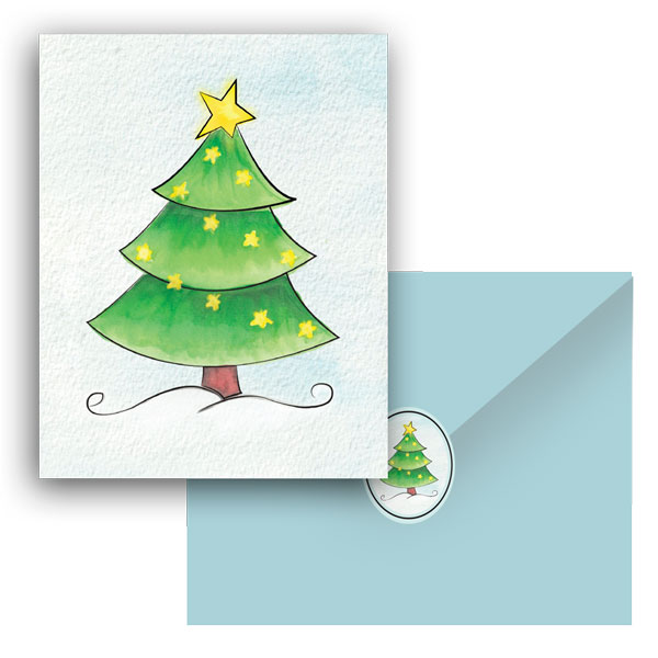 Creating Christmas “Stickers”