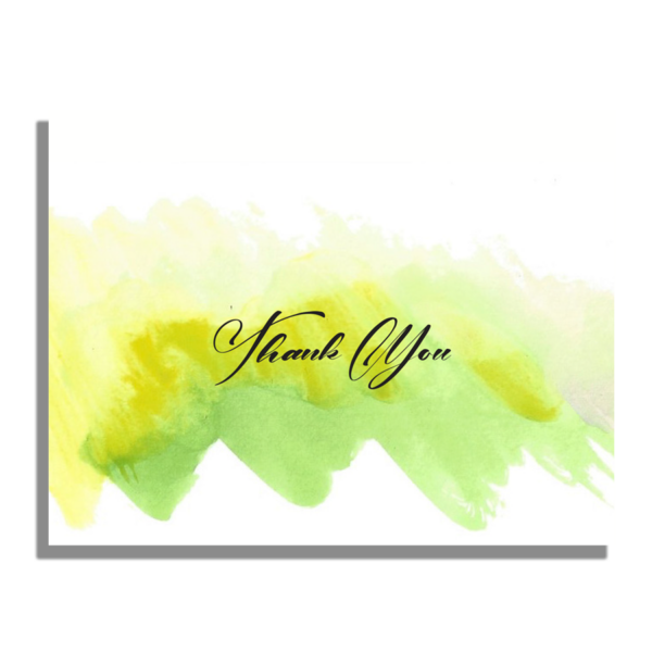 watercolor wash thank you notes