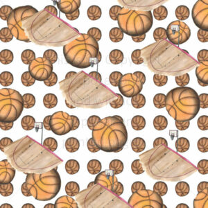 Basketball scrapbook paper