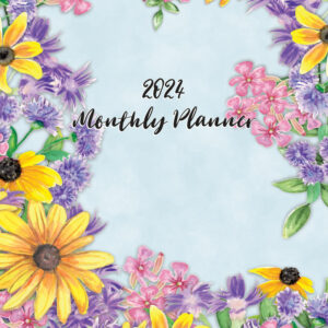 planner calendar flowers